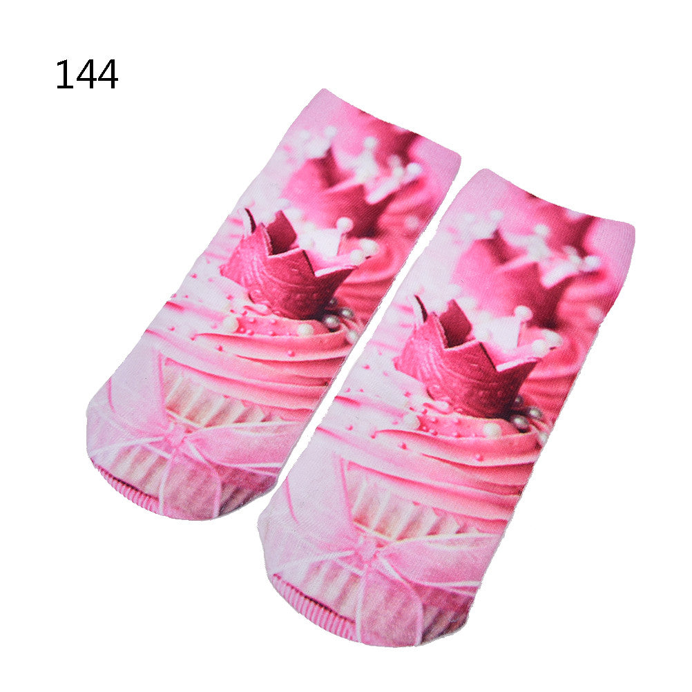 Cute fruit color cotton sock  style women's slippers socks women's thin sock EF8