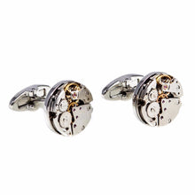 Jewelry Classic Shirt Cufflinks For Men Silver Mechanical Watch Movement Cuff Buttons Business Cufflinks EF8