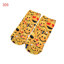 Quality Socks 3D Printing Women Sock Emoji Pattern Cute Feminina Funny Low Ankle Socks EF8