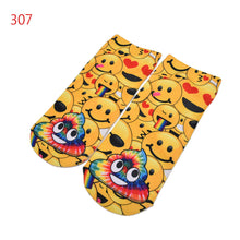 Quality Socks 3D Printing Women Sock Emoji Pattern Cute Feminina Funny Low Ankle Socks EF8
