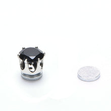 White Black Magnetic Magnet Ear Stud Earrings Easy Use Crystal Stone Stud Earrings For Women Men Clip On No Ear Hole Gift EF8