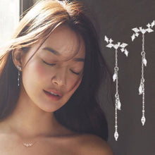 Women Rhinestone Alloy Super Long Tassels Drop Dangle Earrings Cocktail Party Linear Jewelry  EF8