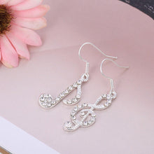 1Paor Womens Girls Trendy Fancy Treble Music Note Ear Hook Dangle Earring Charm Wedding Gift Jewelry EF8
