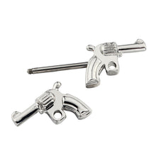 316L Surgical Steel Double Guns Nipple Rings Body Jewelry Nipple Barbells EF8