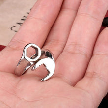 316L Titanium Stainless Steel Punk Biker Wrench Man Rings Jewelry Man Ring EF8