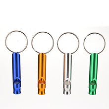 Aluminum Alloy Whistle Keyring Keychain Mini For Outdoor Emergency Survival Safety Sport Camping Hunting EF8
