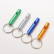 Aluminum Alloy Whistle Keyring Keychain Mini For Outdoor Emergency Survival Safety Sport Camping Hunting EF8