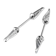 Angel Wings Feather Alloy Nipple Shields Ring Bar Barbell Body Piercing Jewelry  EF8