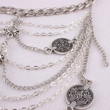 Antique Silver Anklet Coin Tassel Leg Bracelet For Women To Beach Ankle Chaine Women Foot Chain Anklets EF8