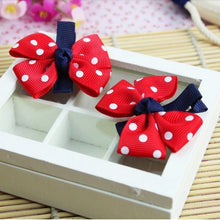 Big bow dot children kids baby girls hair accessories clip hairpins barrettes headwear flower Boutique EF8