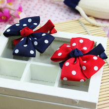 Big bow dot children kids baby girls hair accessories clip hairpins barrettes headwear flower Boutique EF8