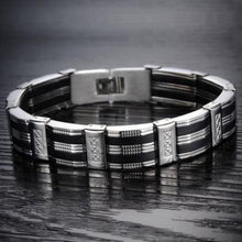 Black Best Friends Bangles Made Of Silicone   Stainless Steel Bracelet Men Classic Luxury Man Bracelets Male Jewelry EF8