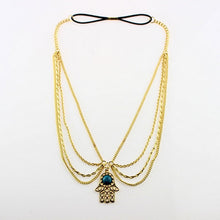 Boho Women Metal Rhinestone Head Chain Jewelry Headb  Head Piece Hair b  EF8