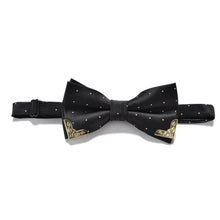 Boutique Metal Head Bow Ties For Groom Men Women Butterfly Solid Bowtie Classic Gravata Cravat EF8