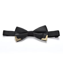 Boutique Metal Head Bow Ties For Groom Men Women Butterfly Solid Bowtie Classic Gravata Cravat EF8
