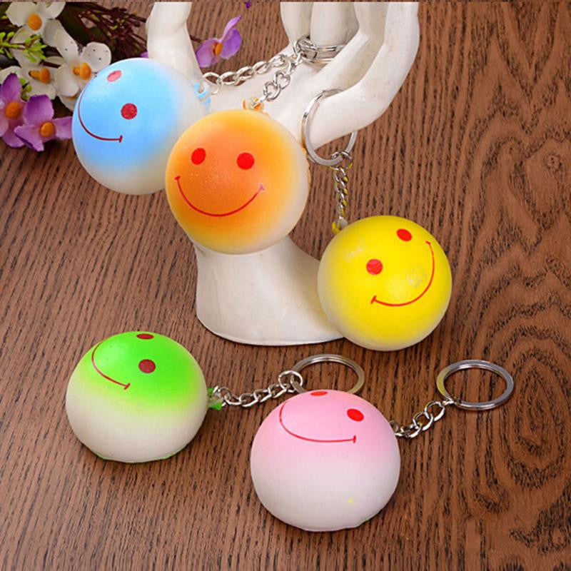 Bun Squishy Kawaii Buns Bread Charms Key Rings Cell Phone Straps Bag Parts   Accessories 10CM EF8