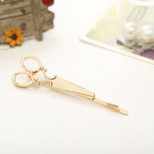 Cool Simple Head Jewelry Hair Pin Gold Scissors Shears Clip For Hair Tiara Barrettes Accessories Headdress For Girl Women EF8