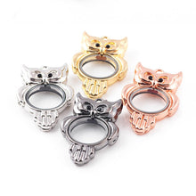 Crystal Pendant Necklace Jewelry Crystal Colorful Owl Pendants Women Lady EF8