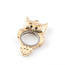 Crystal Pendant Necklace Jewelry Crystal Colorful Owl Pendants Women Lady EF8
