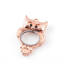 Crystal Pendant Necklace Jewelry Crystal Colorful Owl Pendants Women Lady EF8