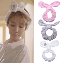 Cute Big Rabbit Ear Soft Towel Hair B  Wrap Headb  For Bath Spa Make Up EF8