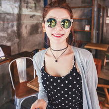 Double Layer Black Bead Pendant Short Wave Rope Necklaces for Women Elegant Gothic Statement Necklace Jewelry Gift EF8