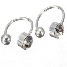 Ear Clip Cuff Wrap Earrings Crystal Rhinestone Nose No piercing Clip on Women Men Party Jewelry EF8