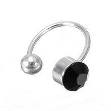 Ear Clip Cuff Wrap Earrings Crystal Rhinestone Nose No piercing Clip on Women Men Party Jewelry EF8