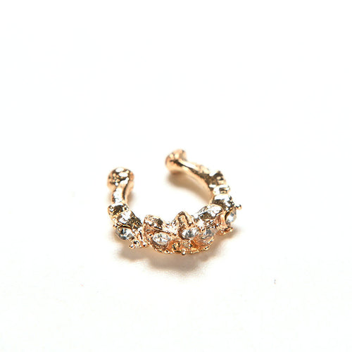 Ear Cuff Wrap Rhinestone Cartilage Clip On Earring EF8