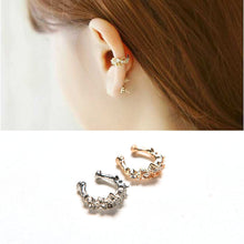 Ear Cuff Wrap Rhinestone Cartilage Clip On Earring EF8