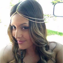 Boho Gold Metal Tassel Head Chain Hair Jewelry Head Pieces For Women Hair Accessories EF8