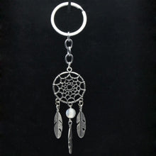 Dream Catcher Key Chain Silver Ring Feather Tassels Keyring Keychain For Gift Indian Style  EF8