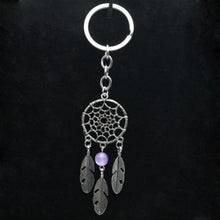Dream Catcher Key Chain Silver Ring Feather Tassels Keyring Keychain For Gift Indian Style  EF8