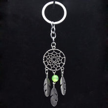 Dream Catcher Key Chain Silver Ring Feather Tassels Keyring Keychain For Gift Indian Style  EF8