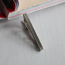 Metal Silver Color Simple Necktie Tie Bar Clasp Clip Clamp Pin For Men EF8