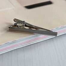 Metal Silver Color Simple Necktie Tie Bar Clasp Clip Clamp Pin For Men EF8