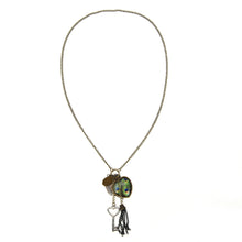 Heart Leaf Leaves Vintage Long Sweater Chain Key Peacock Pendant Tassel Necklace  EF8