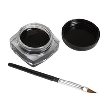 Black Mini Eyeliner Gel Cream Long-lastingt Eye Liner Eyeliner Gel Makeup Cosmetic Brush Makeup Set EF8