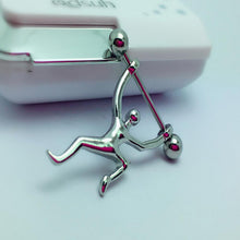 Human Sport Shield Nipple Bar Ring Body Jewelry Nipple Piercing Body Jewelry EF8
