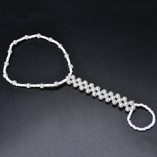 Imitation Pearl Barefoot Beach Anklets S als Anklet Foot Chain Jewelry white EF8
