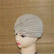 India Caps Retro Headb  Hijab Turban Dual Purpose Solid Pleated Women Kerchief Headwear Shower Hat EF8