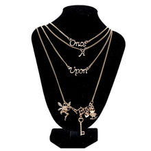 Jewelry Multi Layer Maxi Necklace Gold Design Once Upon A Time Statement Necklaces   Pendants For Women EF8