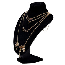 Jewelry Multi Layer Maxi Necklace Gold Design Once Upon A Time Statement Necklaces   Pendants For Women EF8