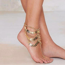 Barefoot Coin Ankle Chain Anklet Bracelet Foot Jewelry S al Beach Gold Plated For Women  EF8