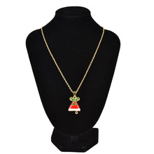 Pendant Necklace Earrings Jewelry Set Auger Bell Pendant Jewelry For Women EF8