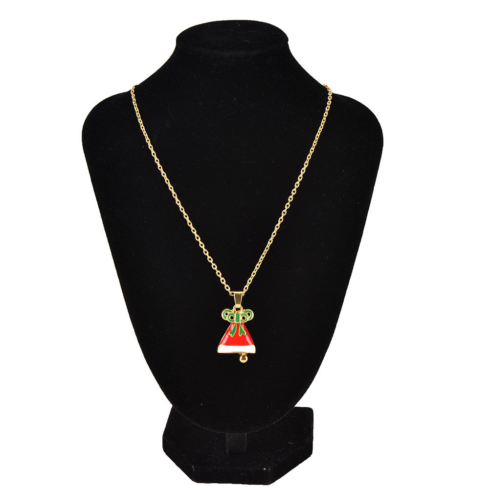 Pendant Necklace Earrings Jewelry Set Auger Bell Pendant Jewelry For Women EF8