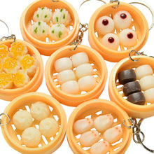 Creative Gifts Emulation Food Buns Steamers Keychain Phone Pendant Multi Styles EF8