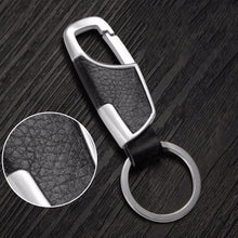 Creative Metal Faux Leather Car Keyring Keychain Gifts For Men 4 Colors EF8