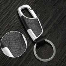 Creative Metal Faux Leather Car Keyring Keychain Gifts For Men 4 Colors EF8