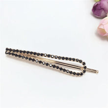 Rehinstone Black White Barrette Women Hairpins Hair Clips EF8